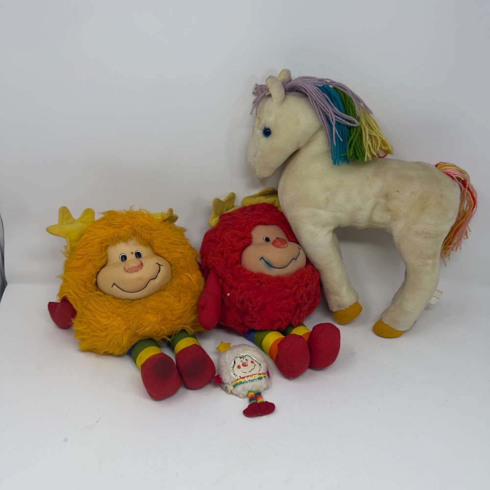 Vintage 1983 Rainbow Brite Plush‎ Lot Sprites Starlite Horse Twink Mattel